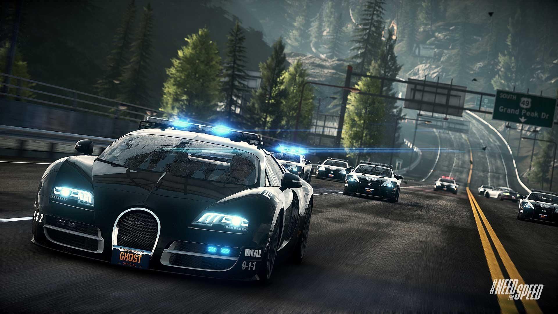 Need for Speed Rivals Bugatti Cop Car Wallpapers HD Wallpapers 1920x1080