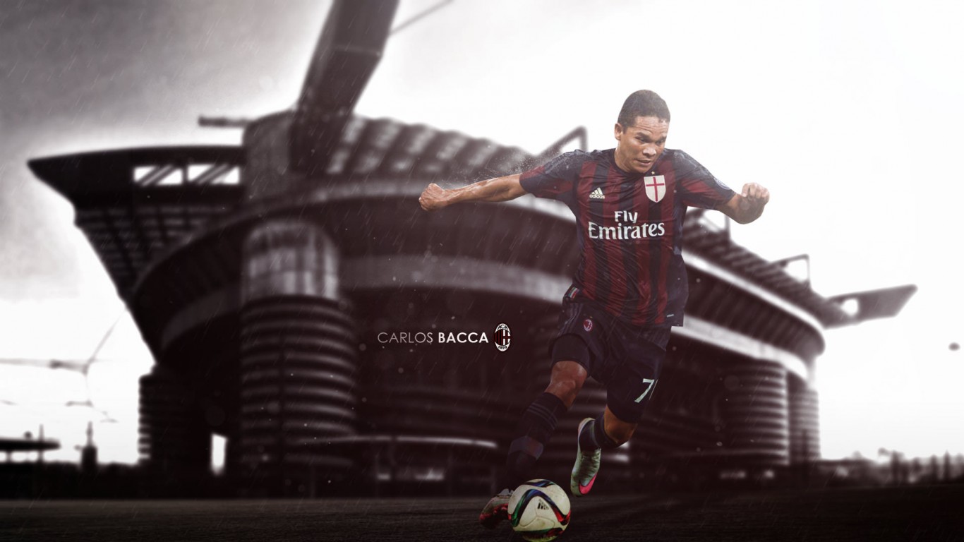 Carlos Bacca AC Milan 20152016 Wallpaper   Football Wallpapers HD 1366x768