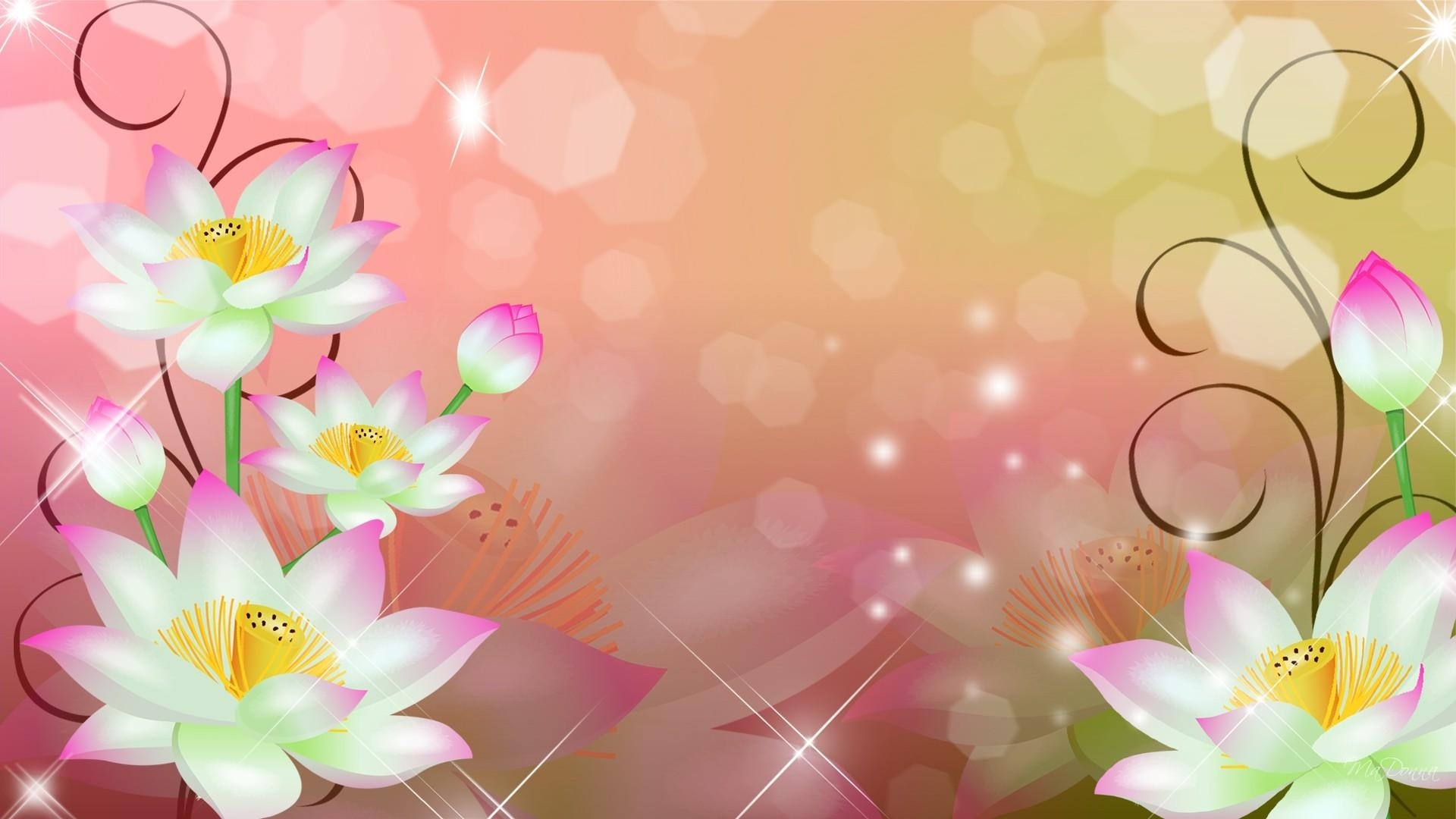 Flowers Abstract Backgrounds 1920x1080