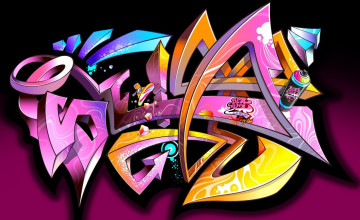 Abstract Graffiti Wallpaper