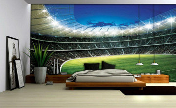 Football Stadium Wallpaper for Bedrooms