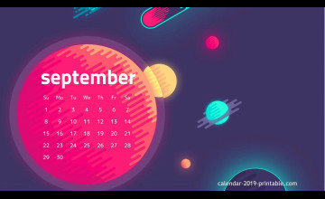 September 2019 Calendar Wallpapers