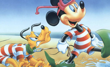 Walt Disney Characters Summer Wallpaper